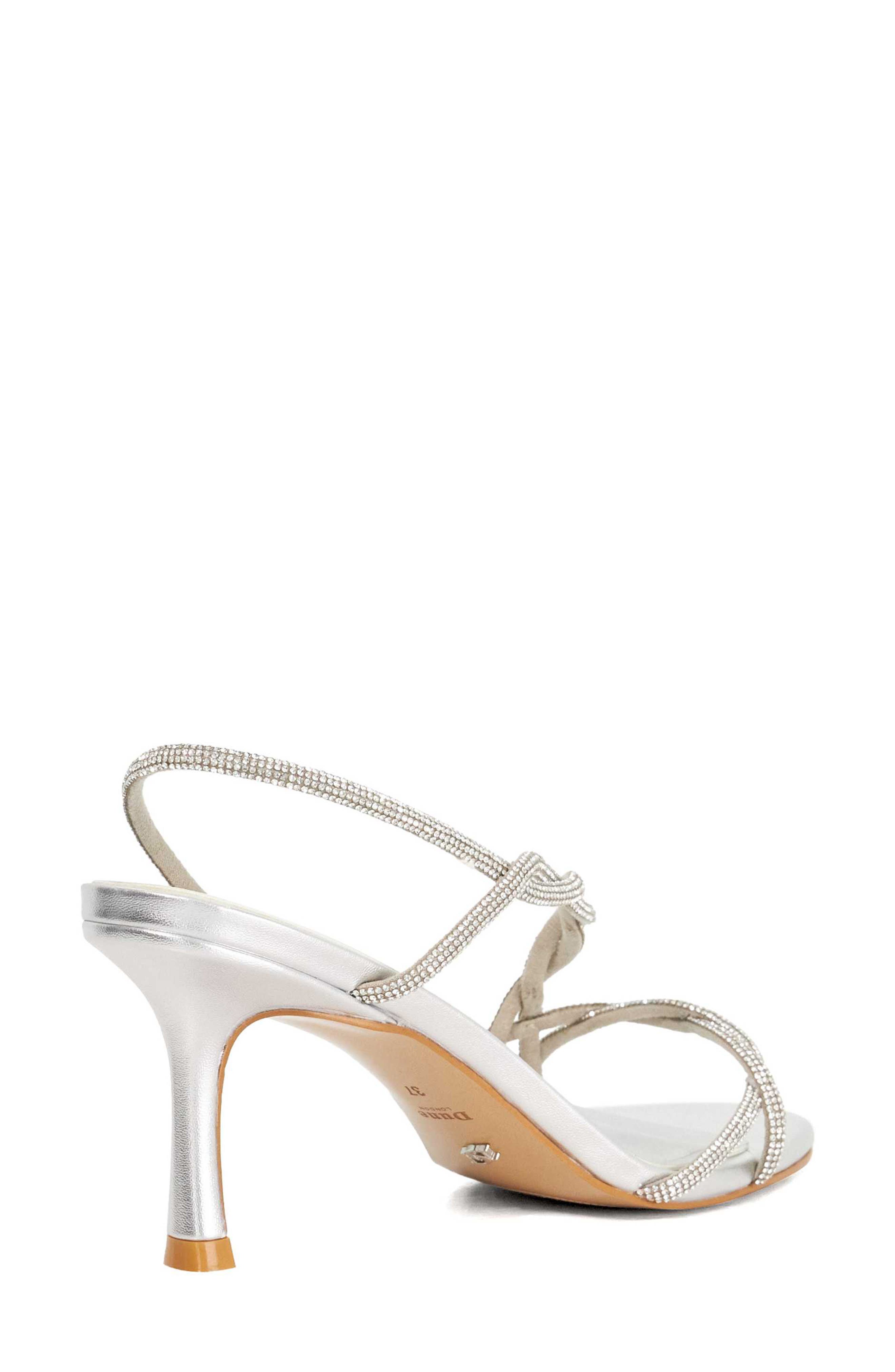 Dune London Milene Slingback Sandal, Alternate, color, Silver