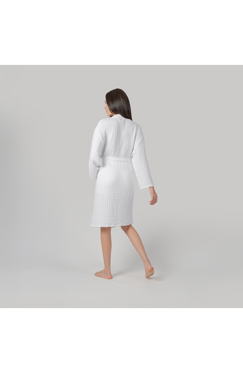 Comfy Cubs Adult Muslin Bathrobe, Alternate, color, White