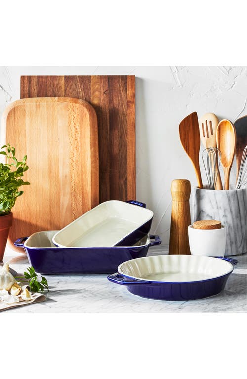 Staub Ceramic 9-inch Pie Dish In Blue