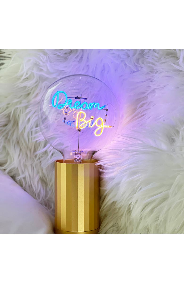 MITB Dream Big Portable Table Lamp, Alternate, color, Gold