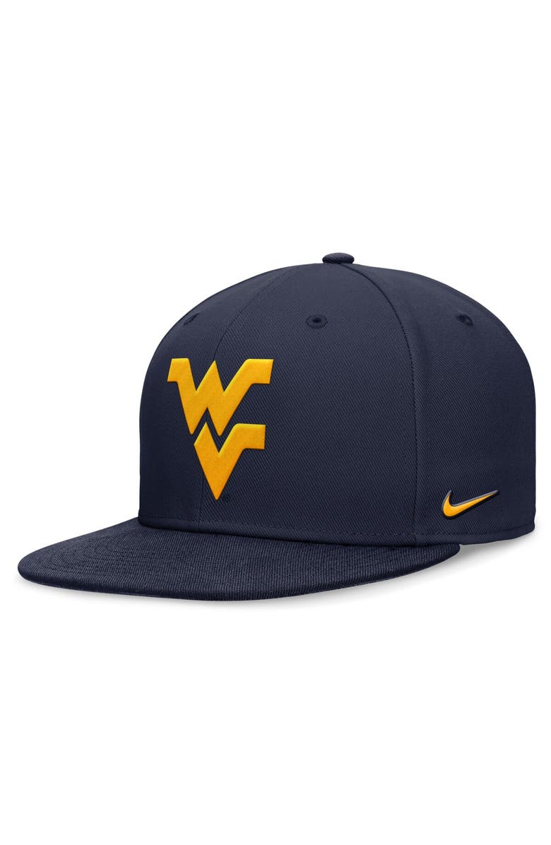 Nike Men's Nike Navy West Virginia Mountaineers On-Field Pro Fitted Hat, Main, color, Navy