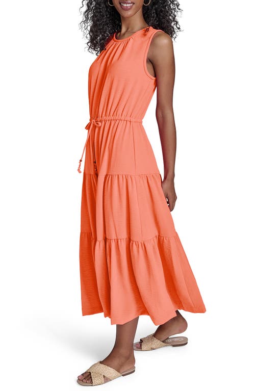 Calvin Klein Sleeveless Tiered A-line Midi Dress