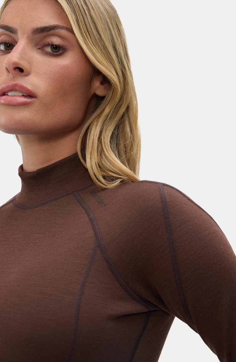 Halfdays Fay Base Layer Top, Alternate, color, Spiked Cocoa
