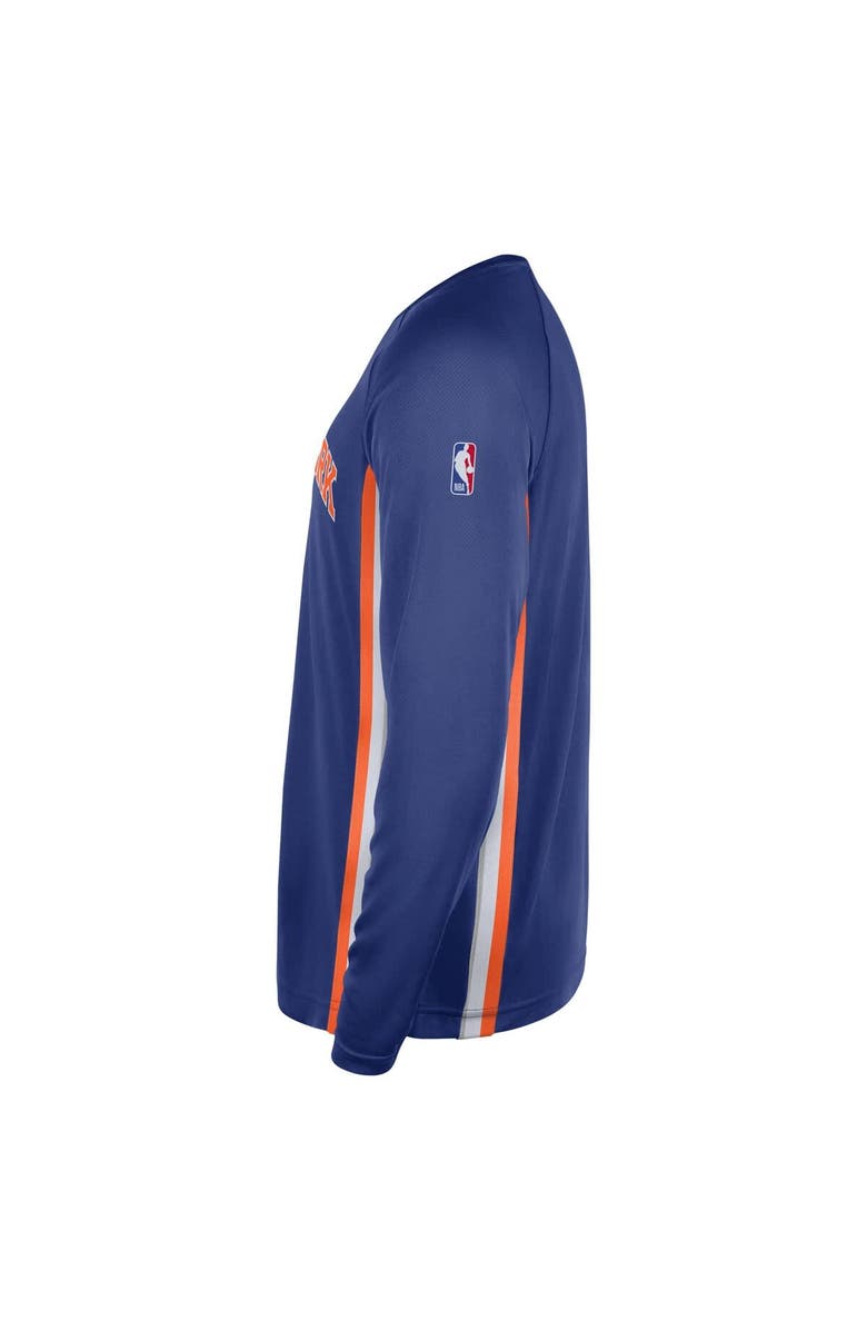 Nike Men's Nike Blue New York Knicks 2025/26 Authentic Pre-Game Legend Dri-FIT Long Sleeve Shooting Shirt, Alternate, color, Blue