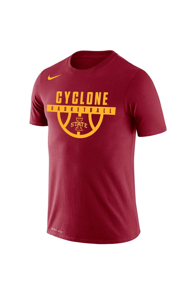 Men's Nike Cardinal Iowa State Cyclones Basketball Drop Legend Performance T-Shirt, Alternate, color, Cardinal