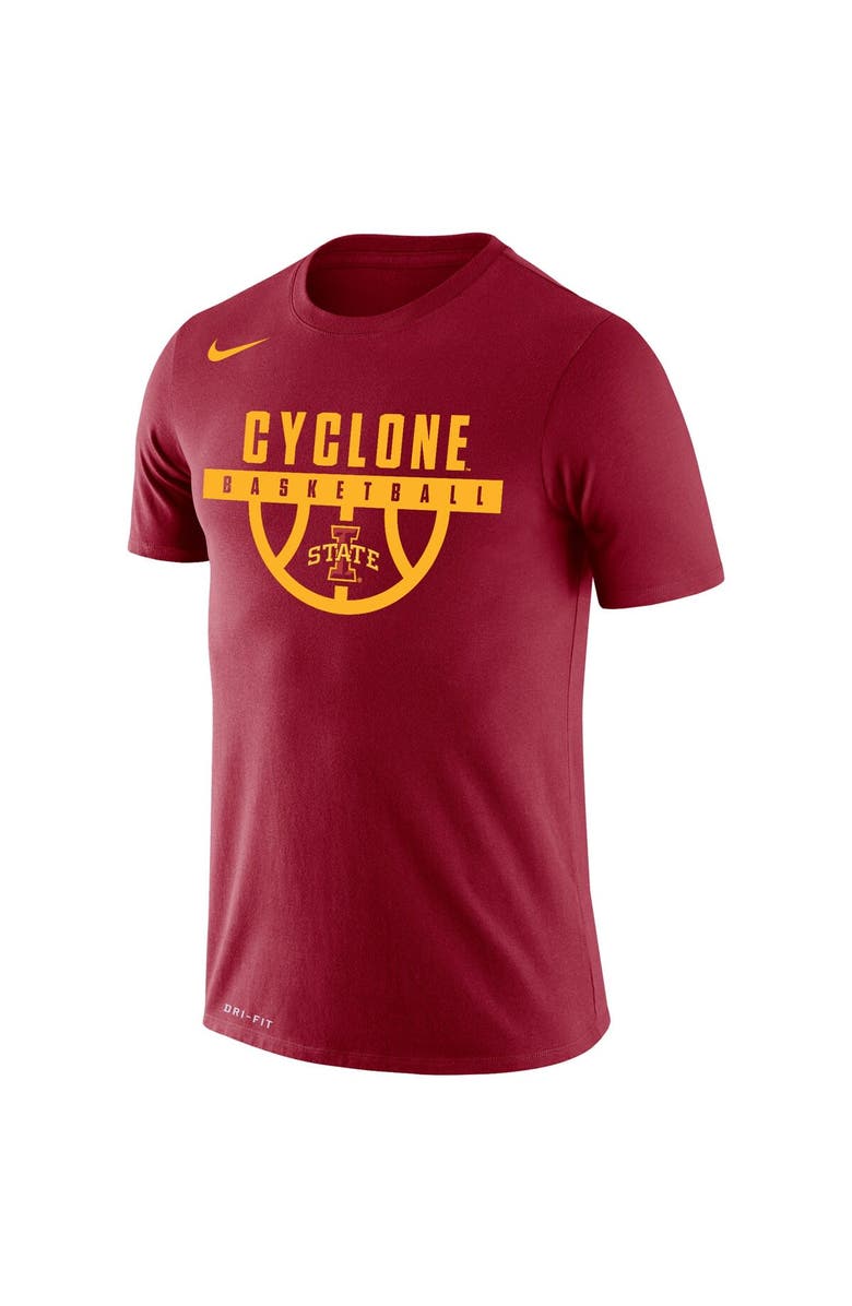 Nike Men's Nike Cardinal Iowa State Cyclones Basketball Drop Legend Performance T-Shirt, Alternate, color, 