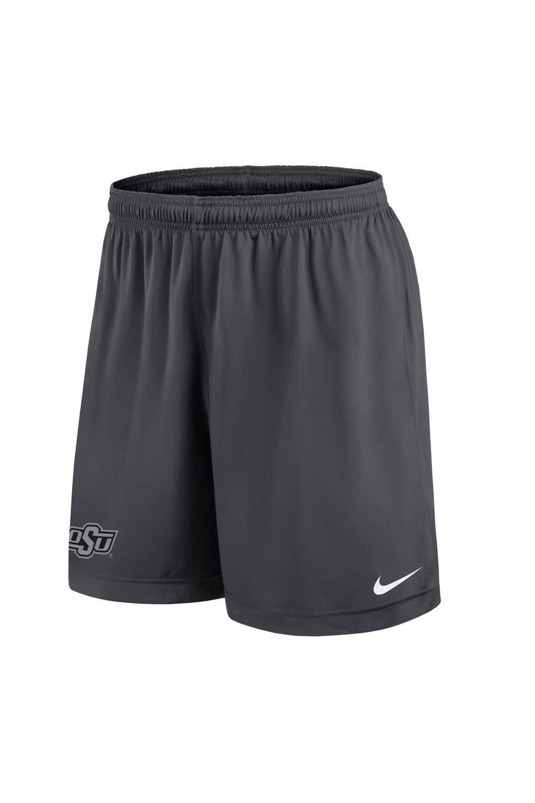 Men's Nike Black/Gray Oklahoma State Cowboys 2025 Sideline Reversible Performance Shorts, Alternate, color, Black