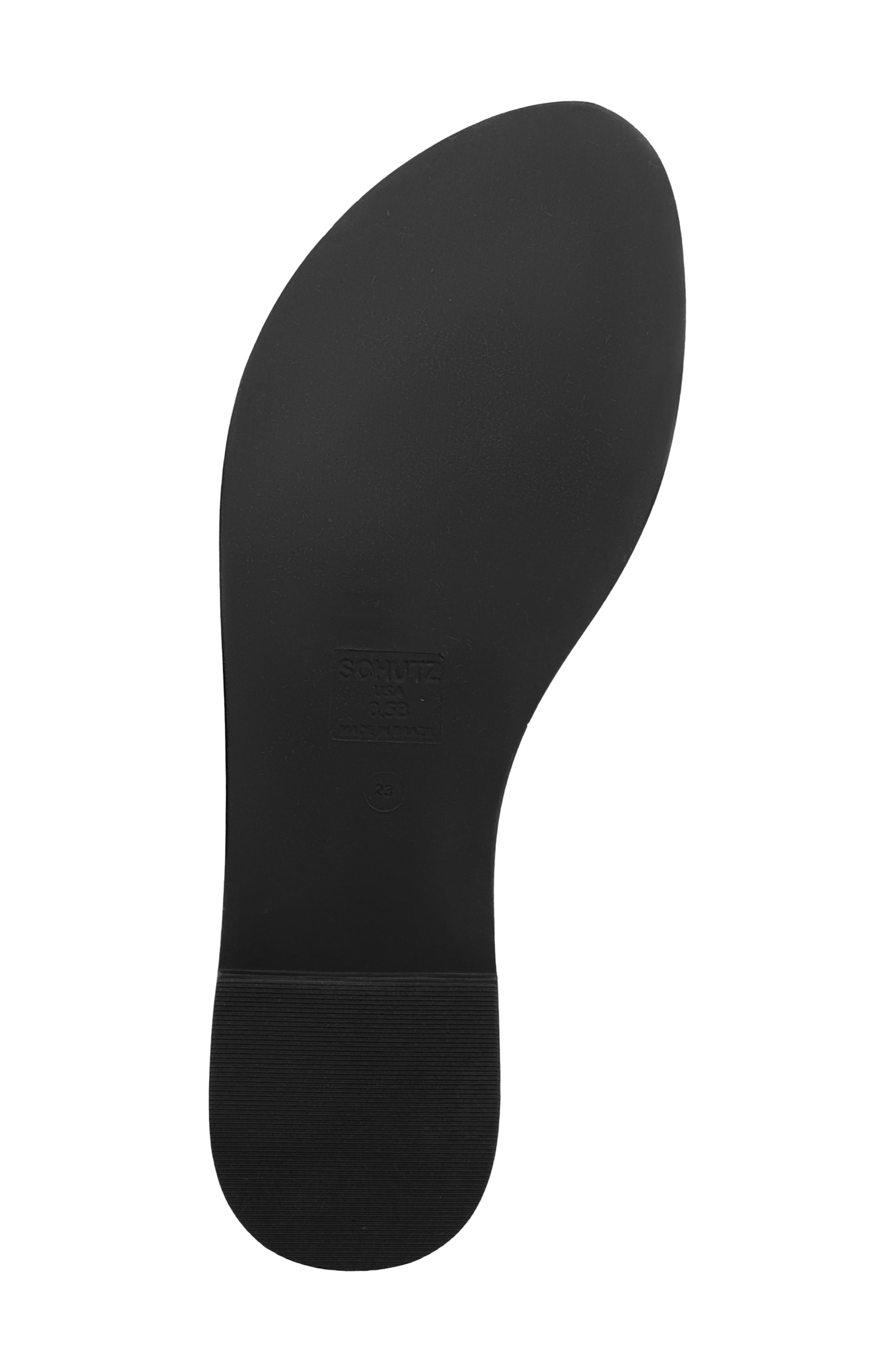 Schutz Nina Ankle Strap Sandal, Alternate, color, Black