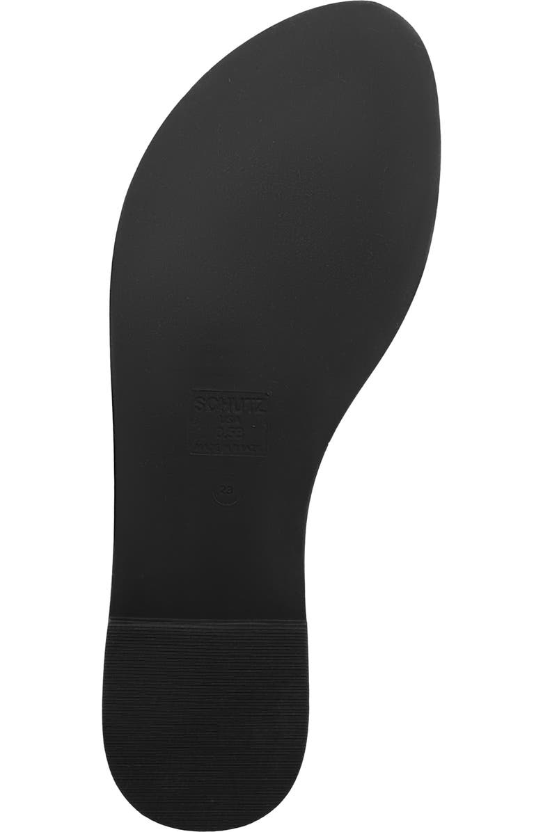 Schutz Nina Ankle Strap Sandal, Alternate, color, Black