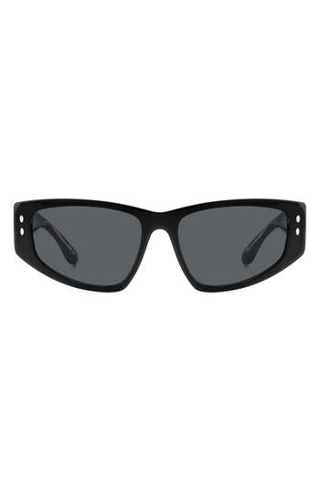 Isabel Marant 57mm Rectangle Sunglasses In Black