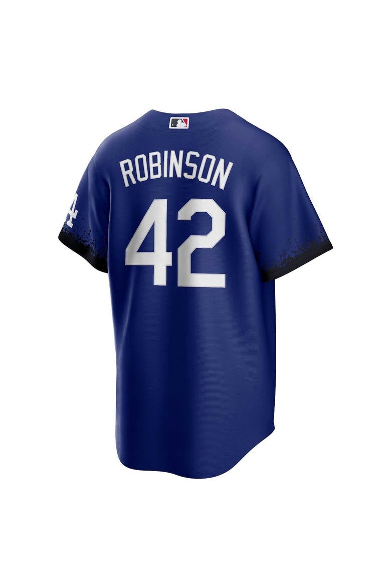 Men's Nike Jackie Robinson Royal Los Angeles Dodgers City Connect Replica Player Jersey, Alternate, color, Royal