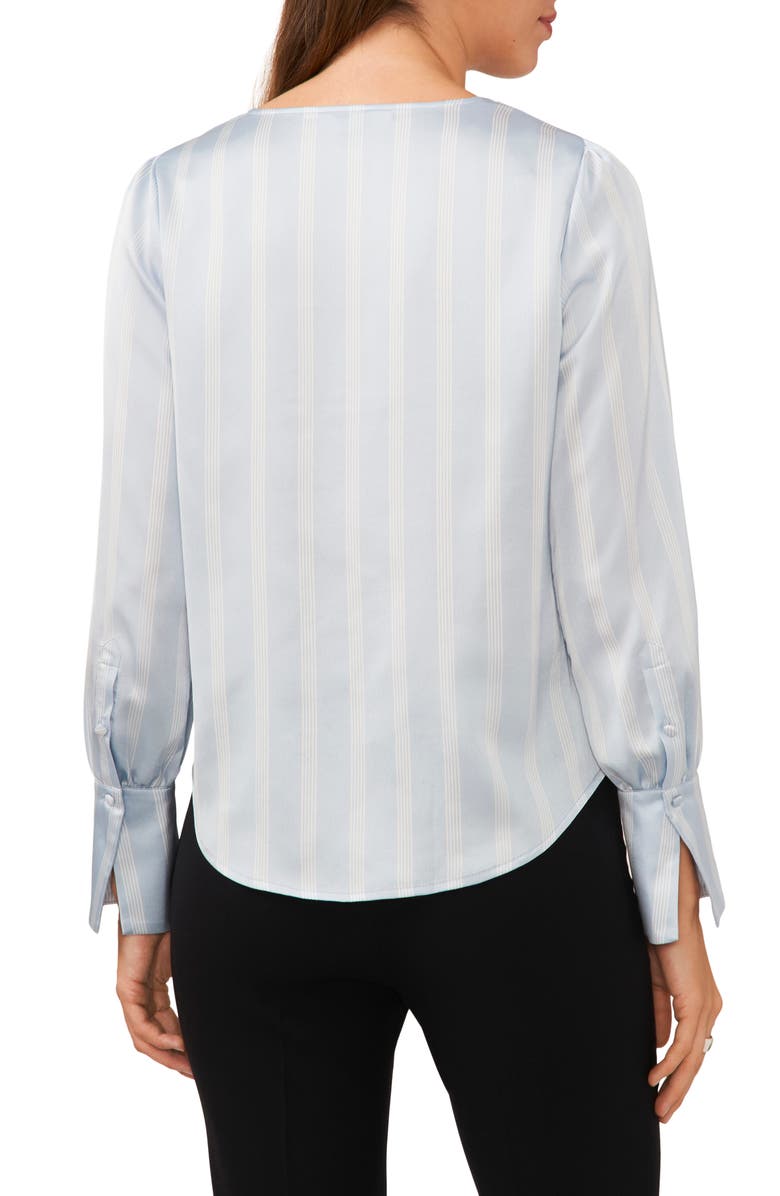 Halogen<sup>®</sup> Pintuck Balloon Sleeve Top, Alternate, color, Blue Mist Stripe