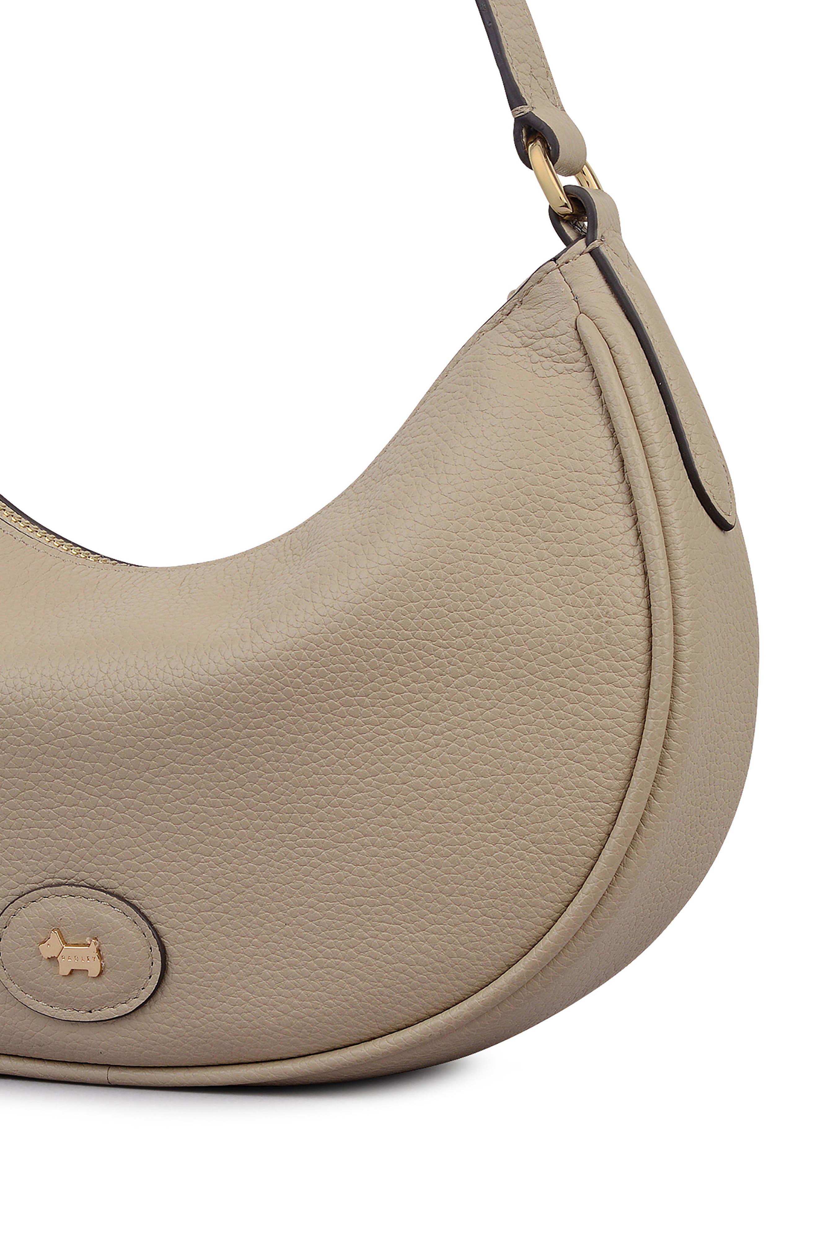 Radley Heath Crescent Large Zip Top Shoulder Bag, Alternate, color, Porcini