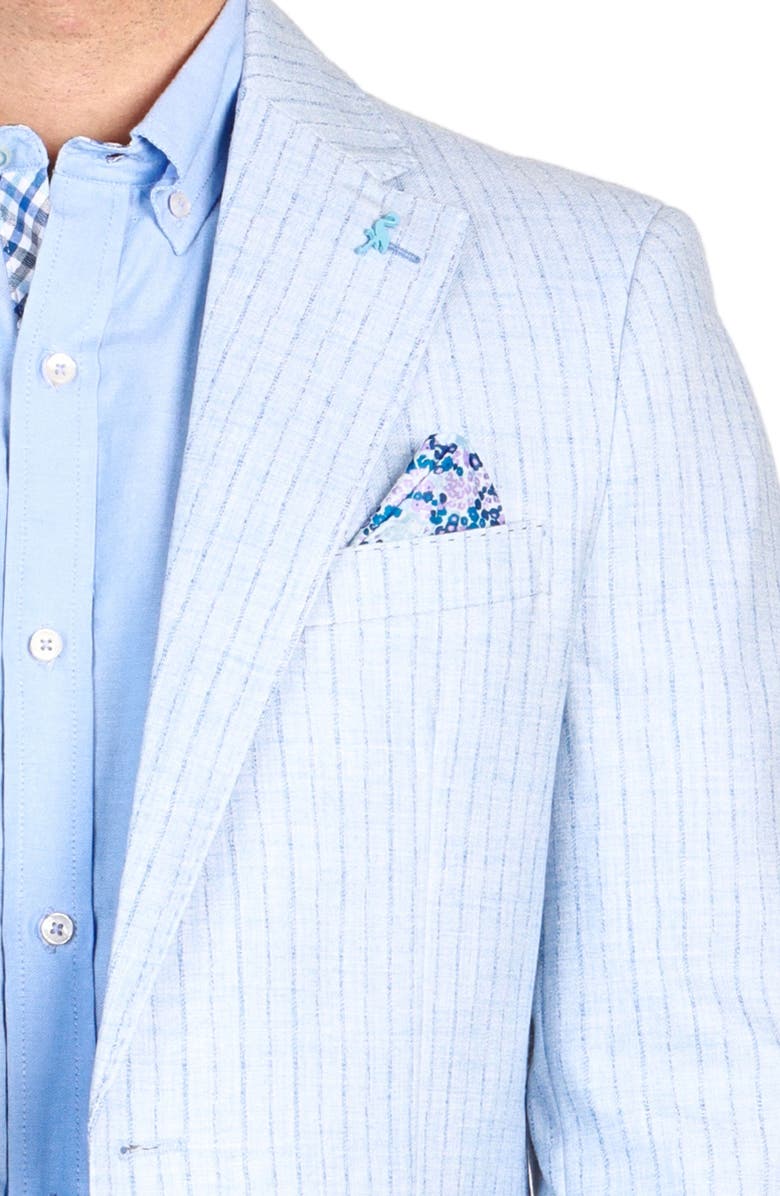 TailorByrd Stripe Sport Coat, Alternate, color, French Blue