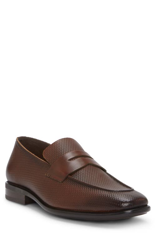 Vince Camuto Cyler Penny Loafer In Dark Cuero