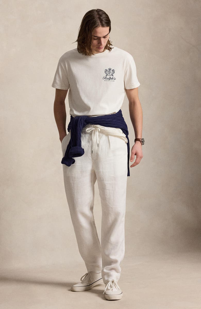 Polo Ralph Lauren Classic Fit Beach Club Cotton Graphic T-Shirt, Alternate, color, Deckwash White