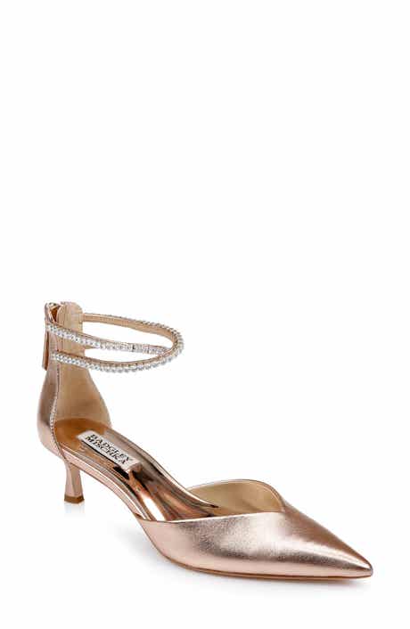 Badgley Mischka Collection Lilibeth Kitten Heel Ankle Strap Pump