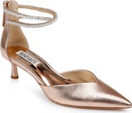 Badgley Mischka Collection Lilibeth Kitten Heel Ankle Strap Pump