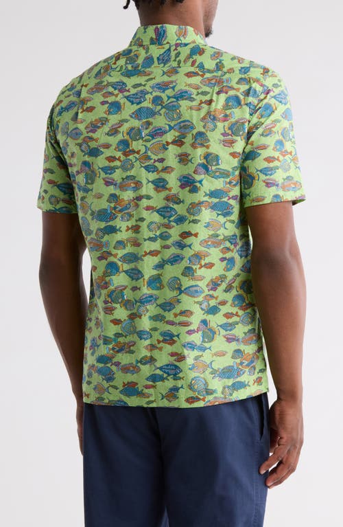 Tori Richard Schools Out Short Sleeve Cotton Button-up Shirt