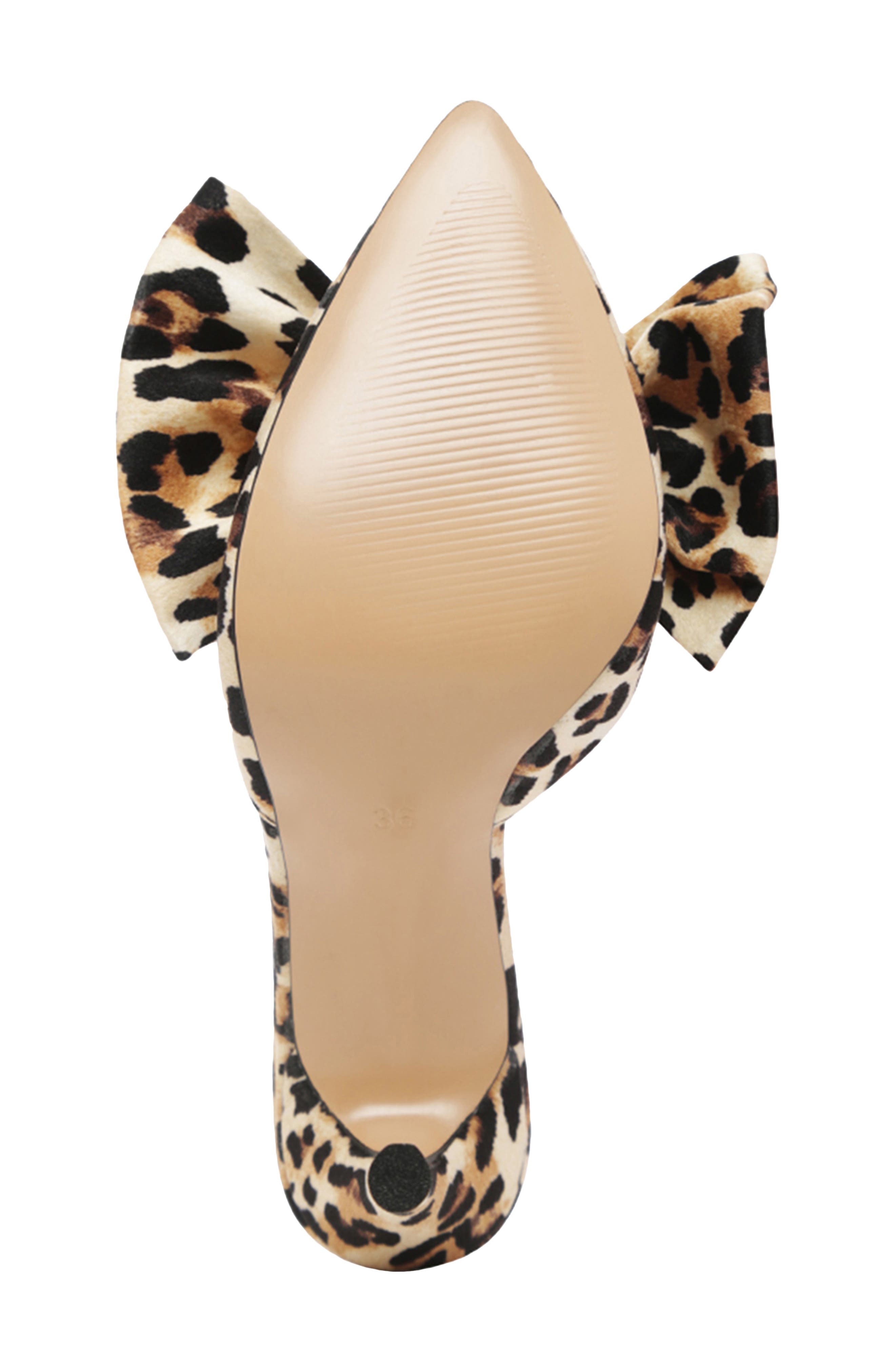 LONDON RAG Joelle Leopard Bow Mule Pump, Alternate, color, 