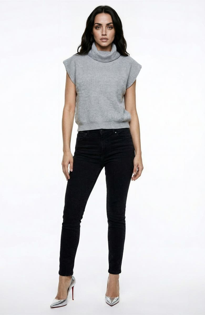BLUEGREY Sleeveless Turtleneck Sweater, Alternate, color, Grey