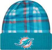 New Era Men's New Era Aqua Miami Dolphins Sideline Statement Cuffed Knit Hat