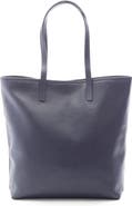 ROYCE New York Tall Leather Tote with Wristlet