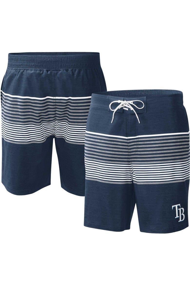 Men's G-III Sports by Carl Banks  Navy Tampa Bay Rays Coastline Volley Swim Shorts, Main, color, Navy