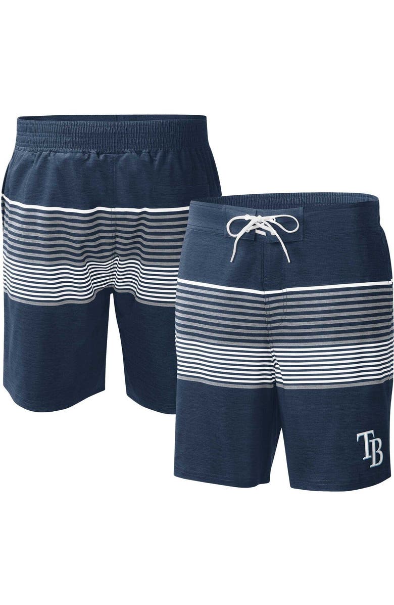 G-III SPORTS BY CARL BANKS Men's G-III Sports by Carl Banks  Navy Tampa Bay Rays Coastline Volley Swim Shorts, Main, color, Navy