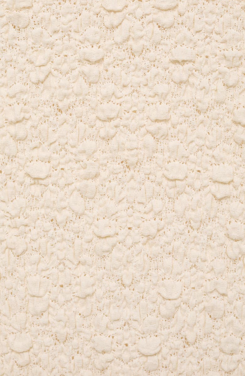 MANGO Textured Knit Maxi Skirt, Alternate, color, Ecru