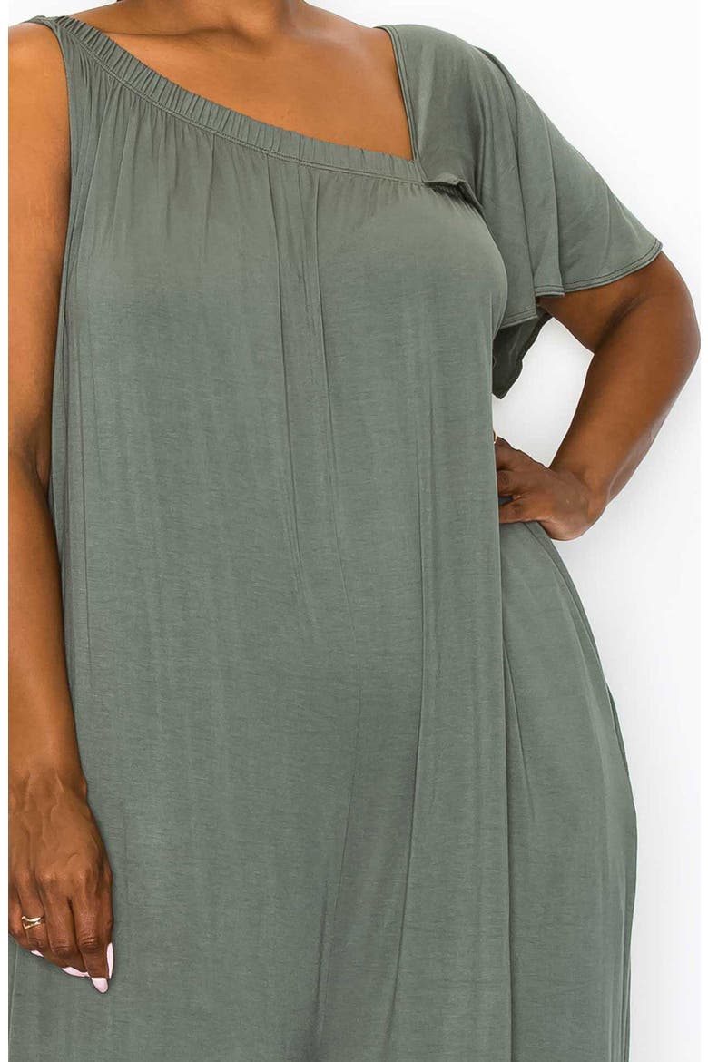 Willow Asymmetric Crop Wide Leg Jumpsuit, Alternate, color, LIGHT OLIVE