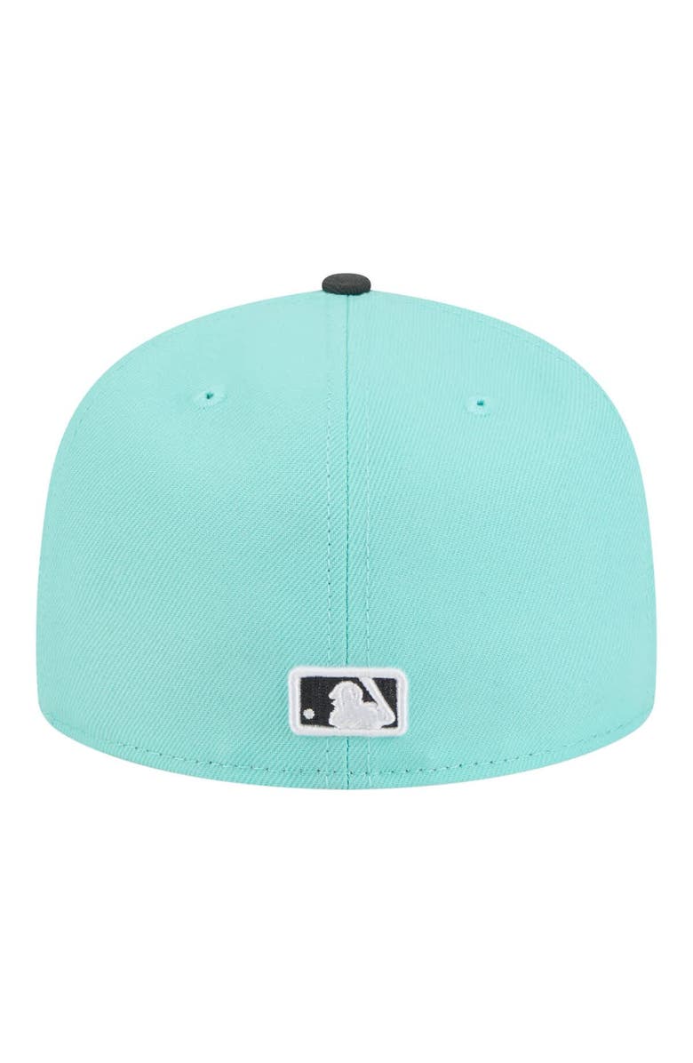 New Era Men's New Era Turquoise/Charcoal New York Yankees Two-Tone Color Pack 59FIFTY Fitted Hat, Alternate, color, Turquoise