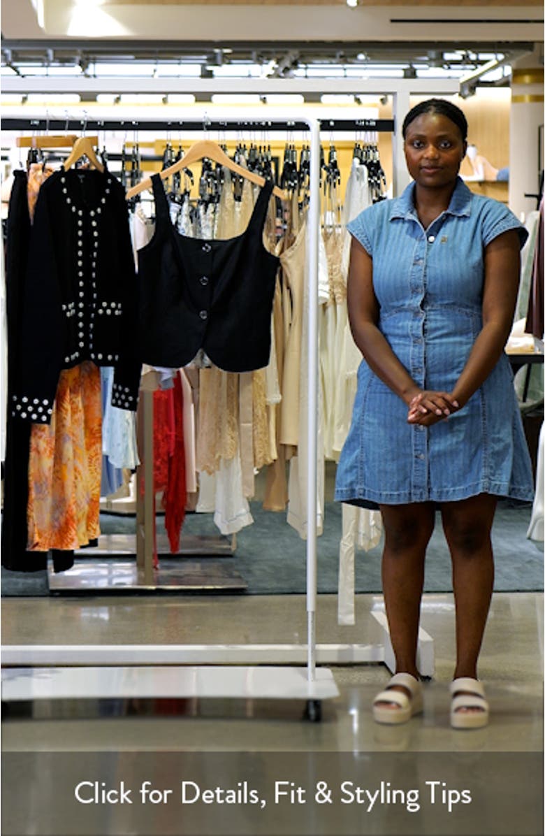 Luna Crop Linen Tank, sales video thumbnail