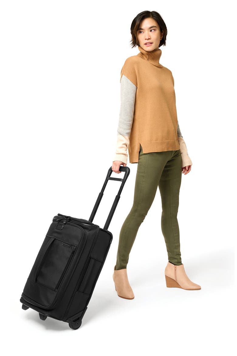 Baseline Global 21-Inch 2-Wheel Carry-On Duffle, Alternate, color, BLACK