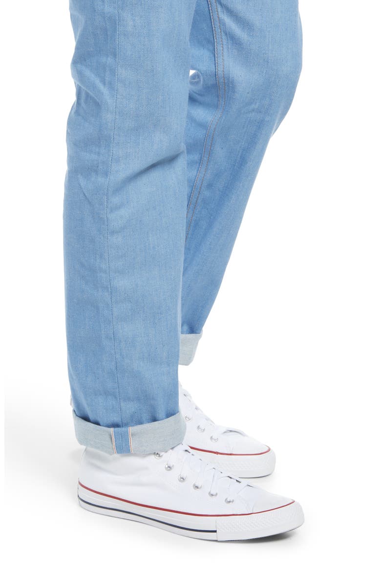 Naked & Famous Weird Guy Slim Fit Selvedge Jeans, Alternate, color, SUMMER SKY SELVEDGE