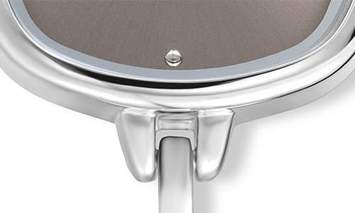 Ettika Square Case Slim Strap Watch In Metallic