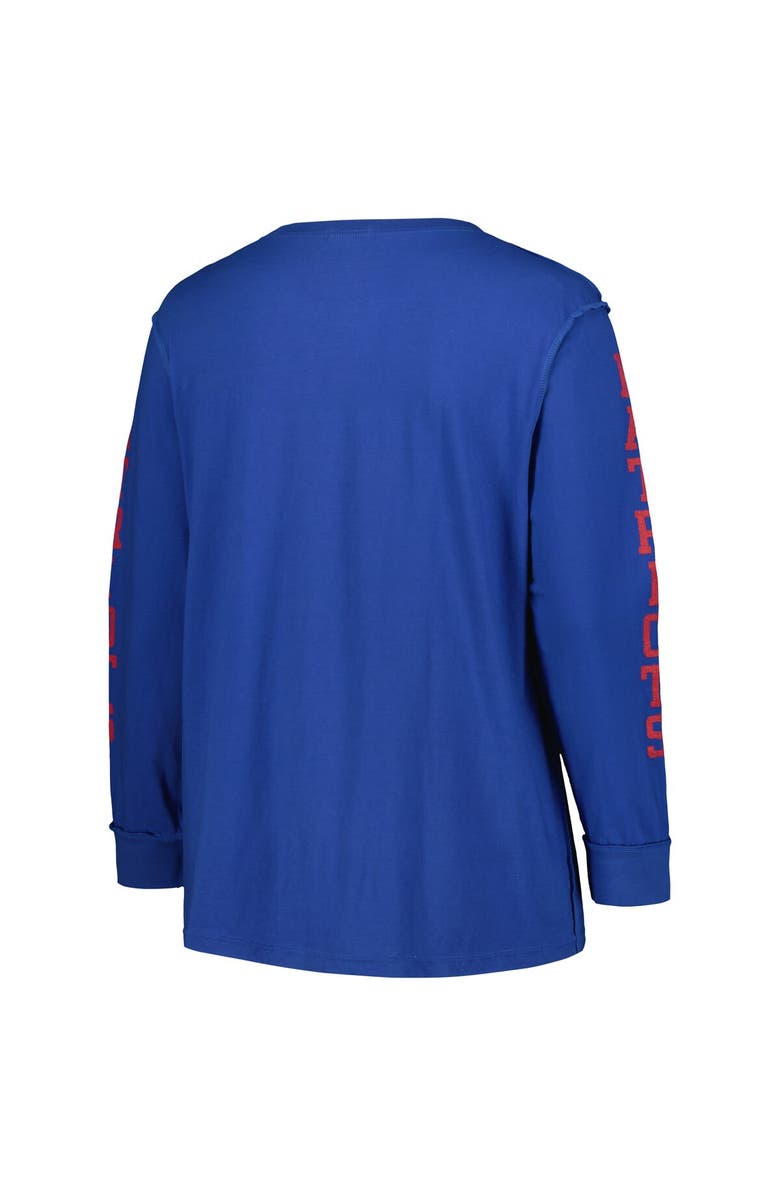 '47 Women's '47 Royal New England Patriots Plus Size Honey Cat SOA Long Sleeve T-Shirt, Alternate, color, Royal