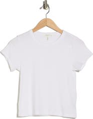 rag & bone Essie Crewneck Ribbed Crop T-Shirt