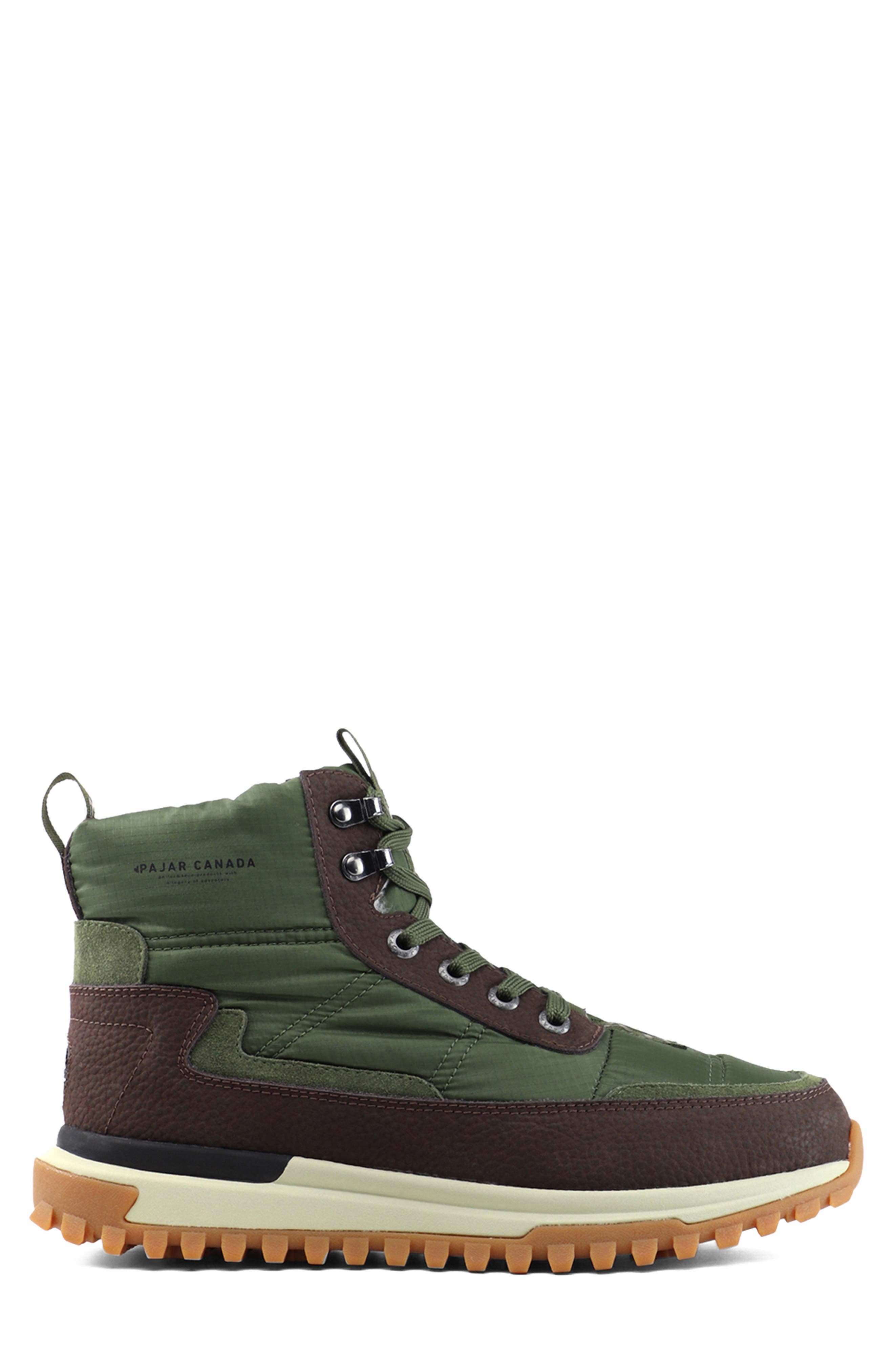 Pajar Fero 2.0 Waterproof Ankle Boot, Alternate, color, Military Green-Dark Brown