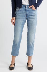 Levi's® 501® High Waist Crop Straight Leg Jeans