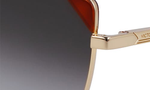 Victoria Beckham 63mm V Line Tea Cup Aviator Sunglasses In Gray