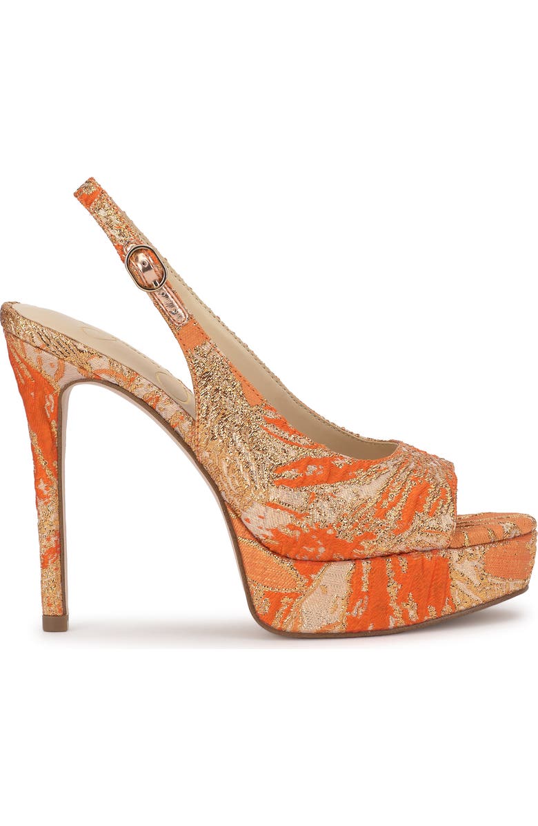 Jessica Simpson Sibilla Slingback Platform Sandal, Alternate, color, Tangerine
