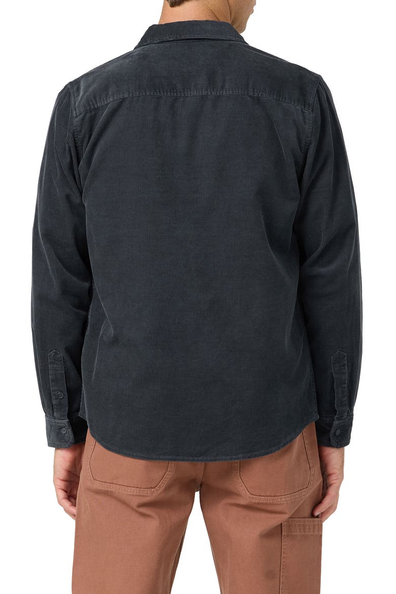 OG Cord Cotton Corduroy Button-Up Shirt, Alternate, color, PHANTOM