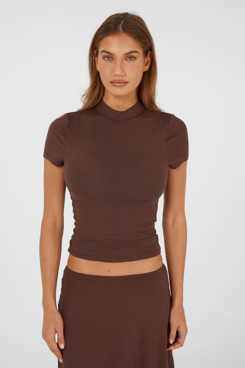 Madeleine Tee, Alternate, color, Chocolate