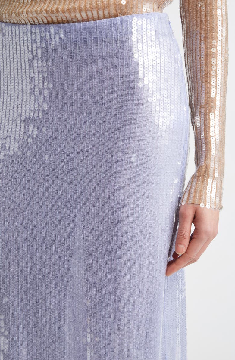MONSE Sheer Sequin Pencil Skirt, Alternate, color,