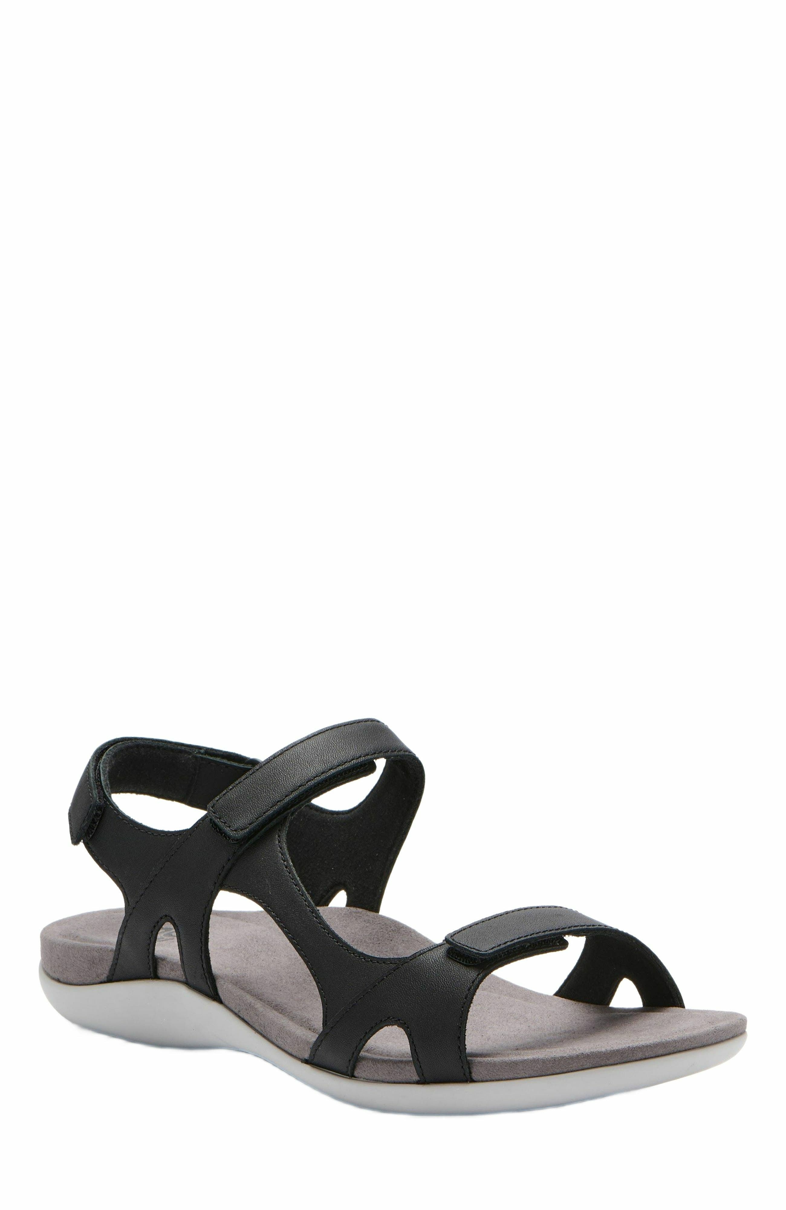 ABEO Oasis Sport Sandal, Main, color, Black - Regular