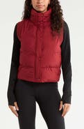 Zella Rib Trim Puffer Vest
