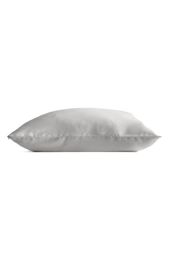 Homespun Mulberry Silk Pillowcase In Silver