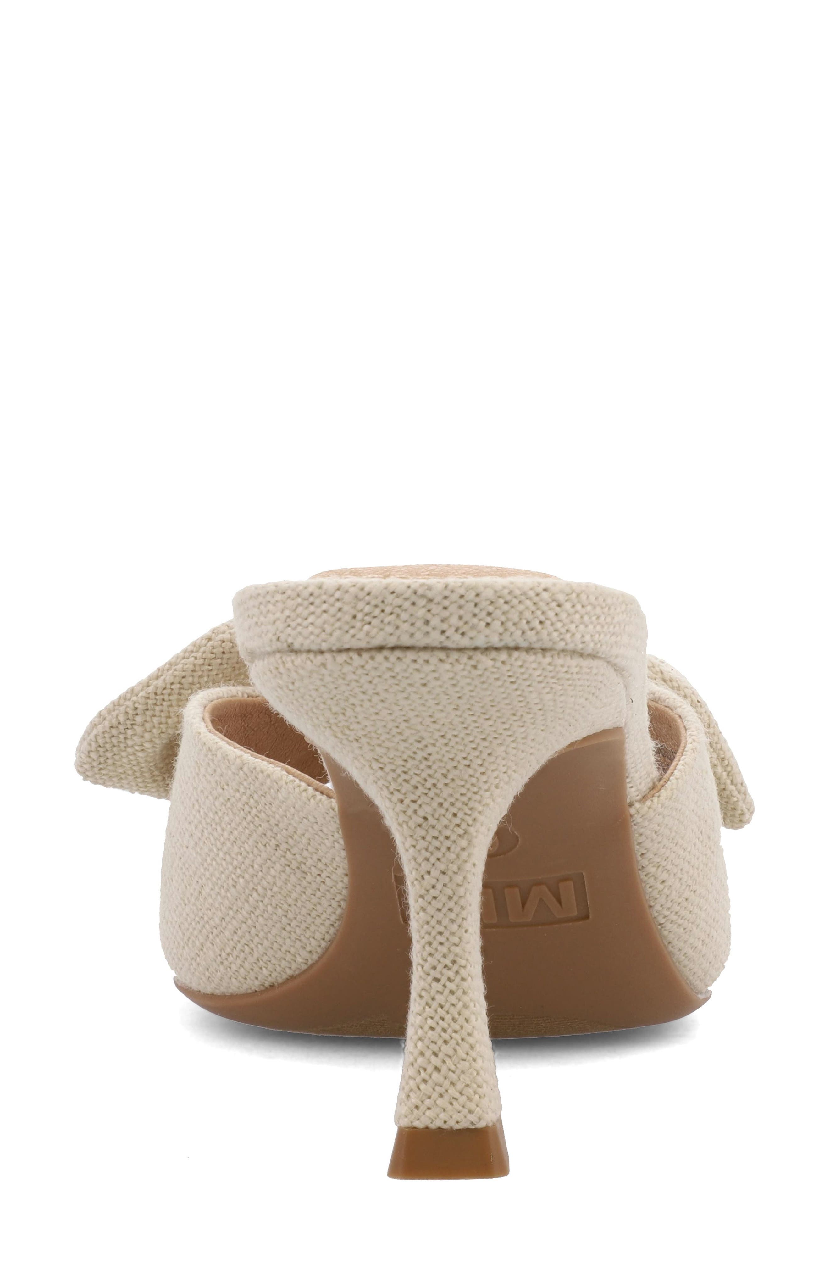 MIA Elyzza Bow Slide Sandal, Alternate, color, Natural