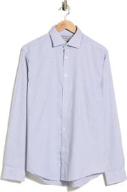 Michael Kors Slim Fit Gingham Cotton Dress Shirt